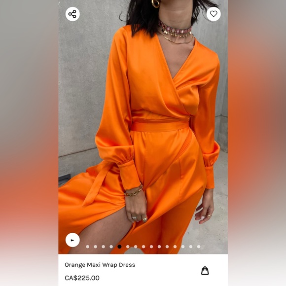 Never fully dressed Orange gown/dress - Picture 2 of 4